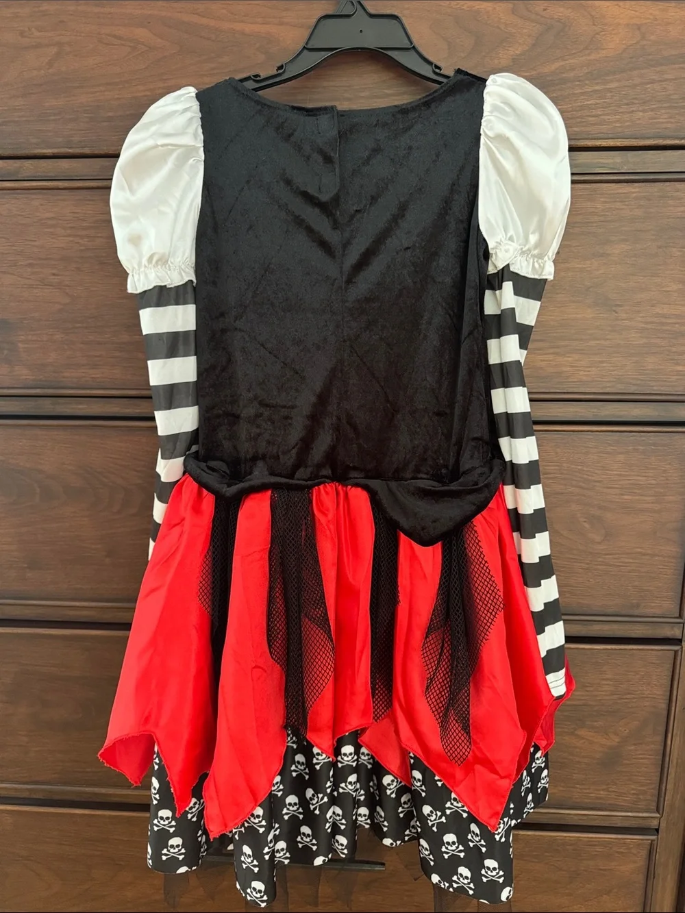 Kids Pirate Costume Dress with Red & Black Skirt, LC(12-14)